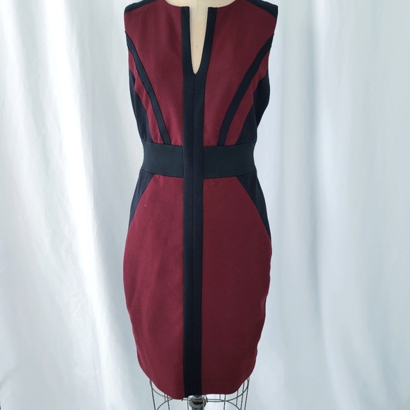 Iris Setlawke Burgundy and Black Dress - Picture 2 of 5
